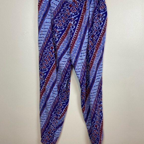 VINTAGE ABSOLUTELY NO! JEANS Colorful Geometric Patterned HIPPIE Boho Pants - Picture 8 of 8